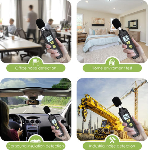 30dB 130dB Decibel Meter, Tadeto Digital Sound Level Meter Portable SPL Meter to MAX Data Hold with LCD Display