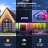 150ft IP67 50 LunaSync Permanent Outdoor Lights, RGBIC Smart LED Eaves Lights with App & Remote Control, Waterproof