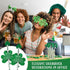 St. Patrick's Day Pencils, Shamrock Pencils with Greeting Cards, Green Pencils for Gift Prize Supplies (50 Sets)