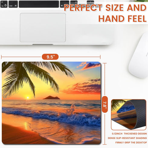 Mouse Pad, Non-Slip Rubber Base Waterproof Gaming Mouse Pad for Wireless Mouse, Computers, Laptop Home Office.