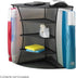Safco Products Onyx Mesh Corner Organizer, Durable Steel Mesh, Space Saving, 13" x 15" x 11", Black