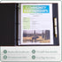 Gallery Leather 3 Ring Binder with Plastic Sleeves, 10 Sheets, 8.5" x 11", Freeport Black
