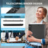 WOT I Telescoping 3 Ring Binder, 1 Inch, 12PCS Black, Flexible Binder with Expandable Spine, Holds 225 Sheets