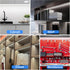 24in, 6000K 110V-120V Counter, Closet, maylit Under Cabinet Strip Lighting Plug in Ultra Bright Small LED Light Bar