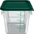 Carlisle FoodService Products Squares, Square Food Storage Container, Stackable Design for Catering, 4 Quarts, Clear
