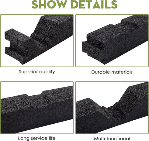 12in Outside Classic Rib Profile Foam Closure Strips for Metal Roofing Panels (10 Pieces)