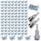 Otoolling 102 Pcs 1/4" -20 Washer Wing Nuts Set with Power Driver Bit