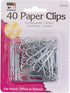 Charles Leonard Paper Clips, Jumbo Gem, Nickel Plated, Silver, 40-Pack