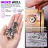 Swpeet 100Pcs 4 Sizes Furniture Connecting Cam Lock Fittings Assortment Kit for Closets and Bed Furniture