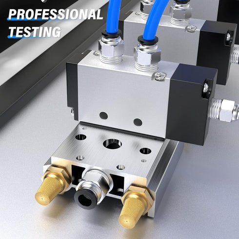 TAILONZ PNEUMATIC 4V210-08 2-Position Manifold Solenoid Valve Base 1/4 Inch with Accessories