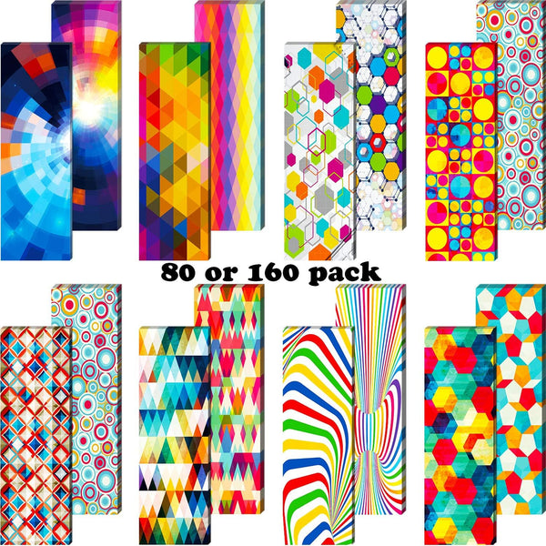Outus Optical Bookmarks - Laminated Book Markers, Creative Colored Reading Bookmarks for School Office Stationery