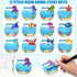 Whaline 24 Packs Sea Animal Sticky Notes Fishbowl Shaped Notepads 12 Designs Ocean Post Reminder Memo Pads for Summer Annotating Books Office School Study Supplies