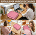 Wfrish Handle,1.25 Inch 3 500 6 Salmon Pink Zipper Binder Bag with Ring O-Ring Sheet Capacity Tab Expanding File Folder