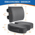 TushGuard Back&Seat Cushion, Car Seat Office Chair Cushions, Memory Foam Lumbar Back Support Pillow, Portable Airplane
