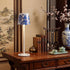 1 Pack 3 Pickmesh Chinoiserie Mahjong Lamp Scalloped Edge Chinoiserie LED Cordless Table Lamp Color Modern Rechargeable