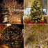 100FT 300 Plug in Fairy Lights LED Waterproof Silver Wire LED Twinkle String Lights with Remote for Living Room Bedroom