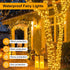 100FT 300 8 LED Christmas Lights Plug in,Outdoor Indoor Waterproof Fairy Lights with Timer and Modes, Connectable