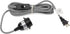 Rustic State Black Fabric Cord Set with Toggle Switch 15 Feet Hanging