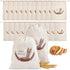 Dunzy 20 Pcs Linen Bread Bag for Homemade Bread Reusable 2 Sizes