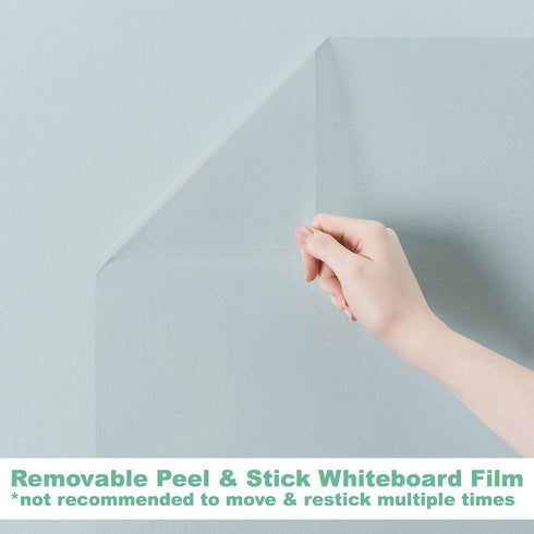 Think Board Clear Whiteboard Wall Sticker, 2’x3’ Self-Adhesive Dry Erase Decal for Home, Office & Dorms, 24x36