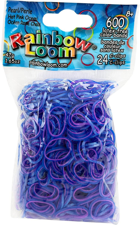 Rainbow Loom Pearl-Hot Pink Color