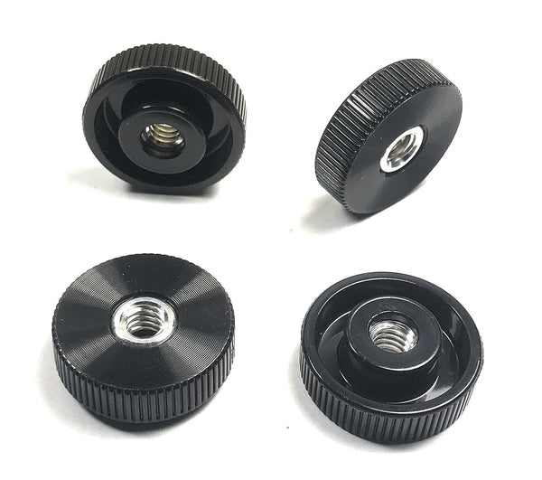 20 Thumb Nuts - 1/4-20 x 1 Inch Wide, Knurled Plastic Head, Made in USA