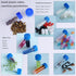5ML Plastic Vials with Caps, Graduated Sample Vial Test Tubes with Lids Plastic Tubes with Silicone Seal for Fountain Pen Ink Nibs, Storage Bottles for Lab Sample Storage Pet Care Treats Travelling