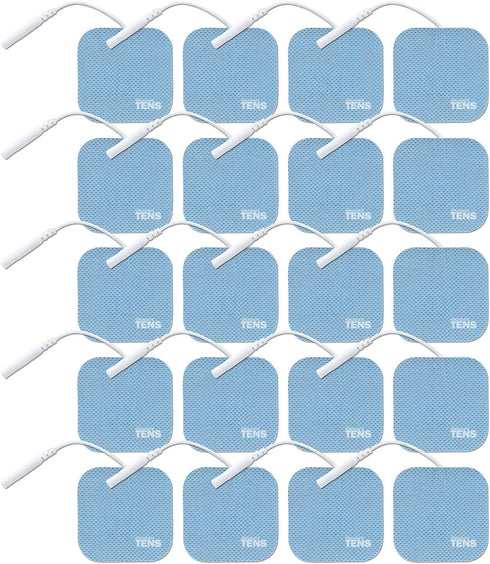 Discount TENS Wired Electrodes 2"x2" HealthMateForever Compatible Replacement Pads, 20-Pack Premium Self-Adhesive