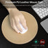ProElife Mouse Pad for Computer, Anti Slip Round Waterproof PU Leather 8.66-Inch Circular Mousepad (Gold)