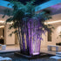 ycponggon 12W 16 10.2"*1.6" RGBW Water Ripple Wall Light Colors, Remote Control, Water Wave Projection Wall Light