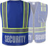 Retro-Reflection Security Safety Vests Heavy Duty Blue Mesh with 5 Pockets and Front Zipper Meet ANSI/ISEA 107-2015 (Blue-22, Large)