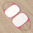 Small Magnetic Dry Erase Board 12x9'' with 5pcs Markers, Double Sided Lapboard for Kids (Pink)