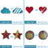 5-Pack 9.8'' Sequin Sensory Panels for Kids Reversible Sequin Fabric Panels with Wooden Base for Kids