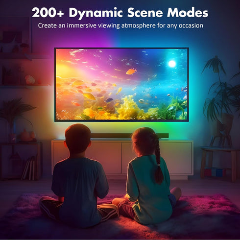 20-36in Maylit ICRGB TV LED Backlight, App Control LED Lights for TV/Monitor, Music Sync Color Changing TV LED Strip
