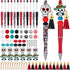 Colarr 12 Sets Beadable Pens Bulk, DIY Pens Making Kit with Colorful Beads, Tassels, and Dwarf Decoration