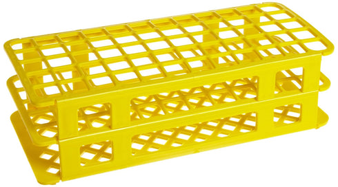 Heathrow Scientific HEA243077Y Fold and Snap Rack for 17mm Tubes, Yellow