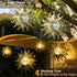 Decorations,2 Pack Hanging Solar Lights Outside Lanterns Garden Metal Sun Outdoor Art Decor for Backyard Balcony Patio
