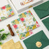 50 Summer 4 6 Inch Whaline Pcs Hawaiian Thank You Cards Tropical Flowers Leaves Greeting Cards with Envelopes Stickers