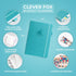 Clever Fox Budget Planner - Expense Tracker Notebook, Monthly Budgeting Organizer, A5 (Teal)