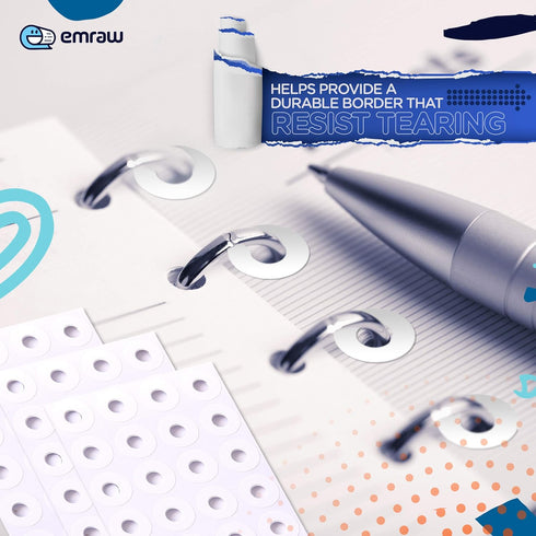 Enday Pack of 1088 Hole Reinforcement Stickers for School, Home, and Office Paper Hole Reinforcements
