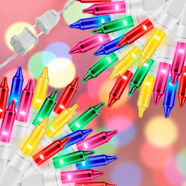 100LIGHTS Multi Easter Mini String LightsConnectors Christmas Decorative Lights 19.6 UL Certified