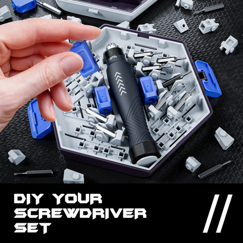 JAKEMY Precision Screwdriver Set, 25 in 1 Building-block Repair Tool Kit for Laptop, Computer, iPhone, Eyeglasses