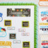 Juvale 12-Pack Green Grass Bulletin Board Border Strips 3in x 36ft for Spring Classroom Decor