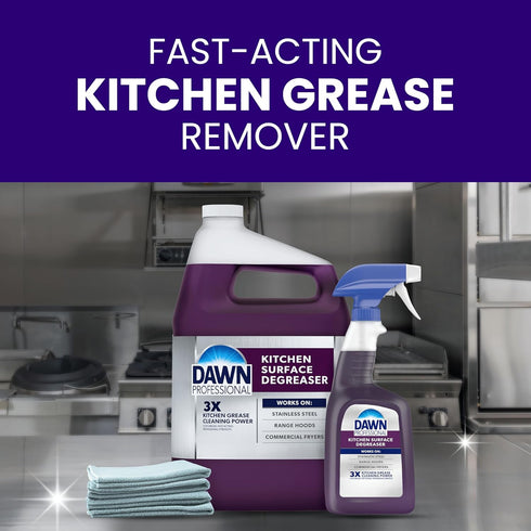 1 2) Commercial (Packaging P&G Professional DAWN Kitchen Surface Degreaser - GAL (Case of - For Removing Grease Found