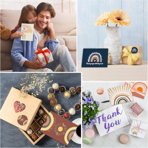 GOGOBAY 24 You Are Awesome Cards with Envelopes-I Appreciate You,You Are Awesome,Thank You for Making a Difference