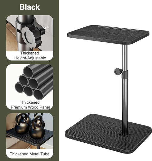 Office Desk Computer Workstations Laptop Table Adjustable Height, C Shaped End Table, Suitable for Home Coffee Tables