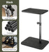 Office Desk Computer Workstations Laptop Table Adjustable Height, C Shaped End Table, Suitable for Home Coffee Tables