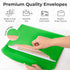 Plastic Envelopes, 12 Pack Document Folders, A4 Size, Snap Closure, Reusable Plastic File Folder, Poly Envelopes