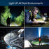 Wrrozz LED Flashlight High Lumens, USB Rechargeable Emergency Flashlight with 4 Modes for Outdoor Use