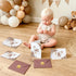 50 Pack Whaline Baby Shower Thank You Cards Boxed Boho Floral Bear Cloth Note Cards with Envelopes Stickers Greeting